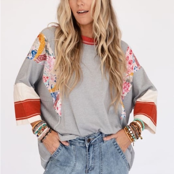 easel Tops - EASEL | patchwork top boutique brand